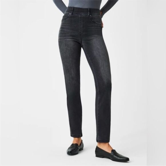 SPANX | NEW Ankle Straight Shapewear Jeans in Vintage Black Women’s Size X-Small - Picture 13 of 15